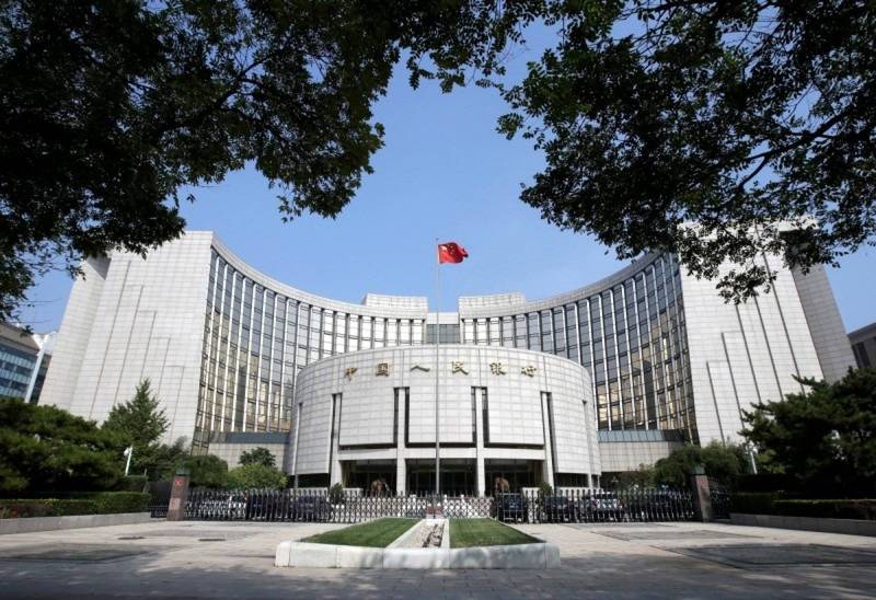 中國央行旗下媒體點名,阿里、騰訊、百度、京東等科技公司進金融服務領域,風險太大。圖為中國人民銀行。(路透資料照)