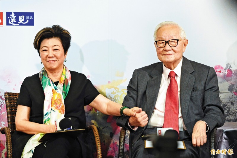 台積電創辦人張忠謀夫婦鶼鰈情深。（資料照，記者叢昌瑾攝）