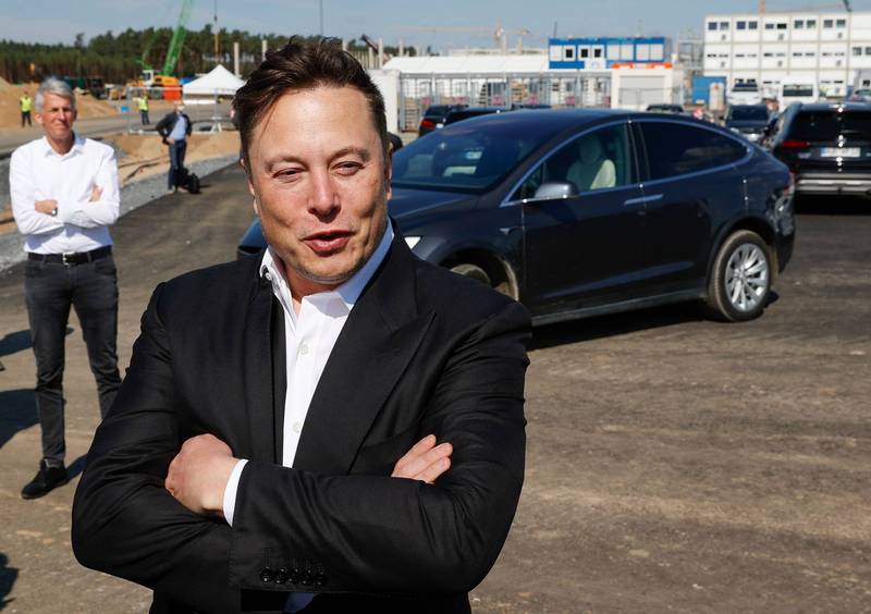 特斯拉執行長馬斯克(Elon Musk)去年賣了5筆房產進帳7692萬美元(約新台幣21.92億)。(法新社)
