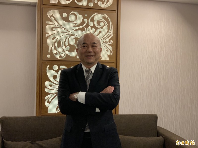 機械公會理事長柯拔希估計機械業今年產值、出口可雙創新高。（記者林菁樺攝）