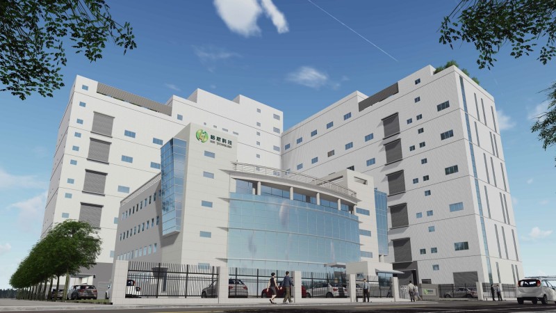 格斯科技在桃園市中壢工業區新建廠的完工示意圖。（格斯科技提供）