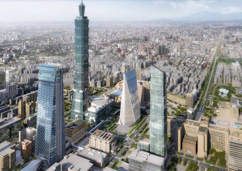 南山人壽計畫於信義區信義段四小段27、27 - 1地號設置大樓。（北市環保局提供）