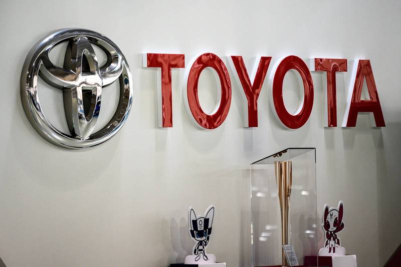 豐田Toyota在Q1收益表現強勁。(法新社)