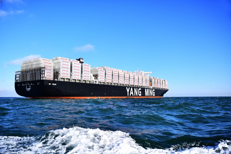 需求殷切, 陽明10月開台灣直航中東加班船。(陽明提供)