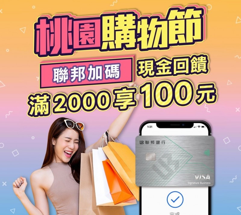 桃園購物節6大行動支付綁定聯邦卡，刷卡滿額抽青埔豪宅一棟。（聯邦銀行提供）