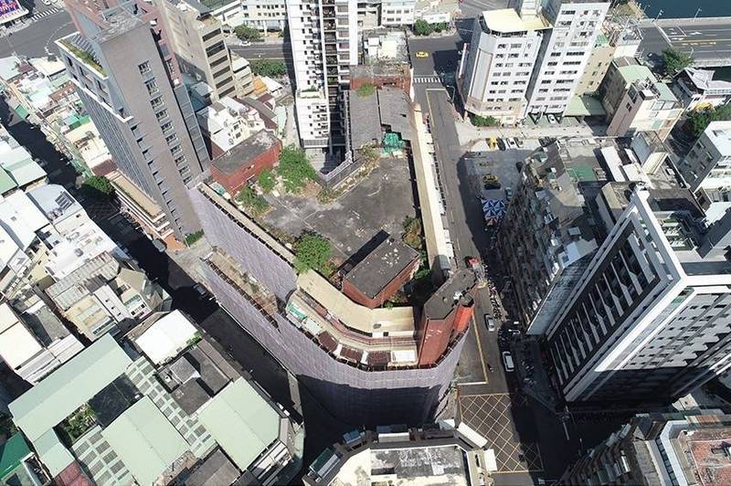 城中城空拍現況。(記者王榮祥翻攝)