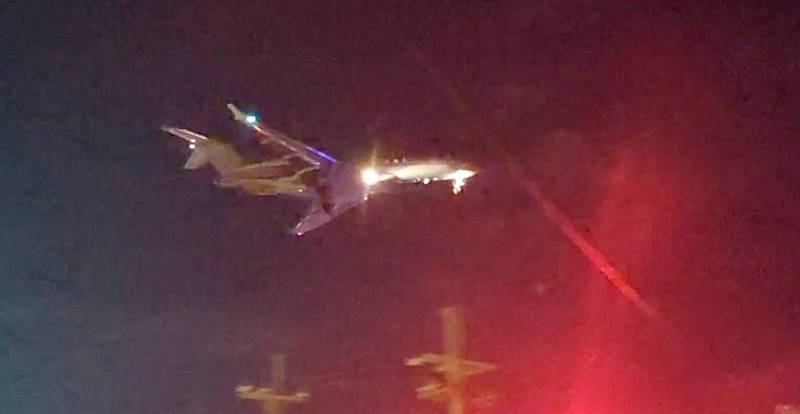 季辛格搭乘私人專機13日晚間抵達桃園機場，採「經濟泡泡」專案模式通關入境，由桃園機場環宇商務中心搭車離開機場前往飯店。（讀者提供）