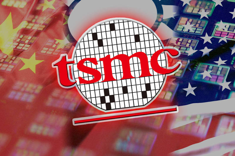 路透27日以「台灣晶片產業成美國和中國對決戰場」為題大篇幅報導。（路透，本報合成）