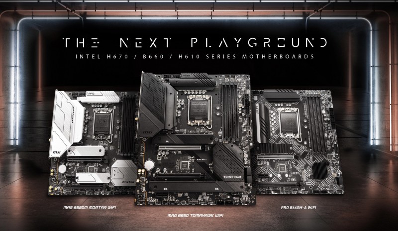 微星在虛擬展間曝出新系列主機板。(微星提供)