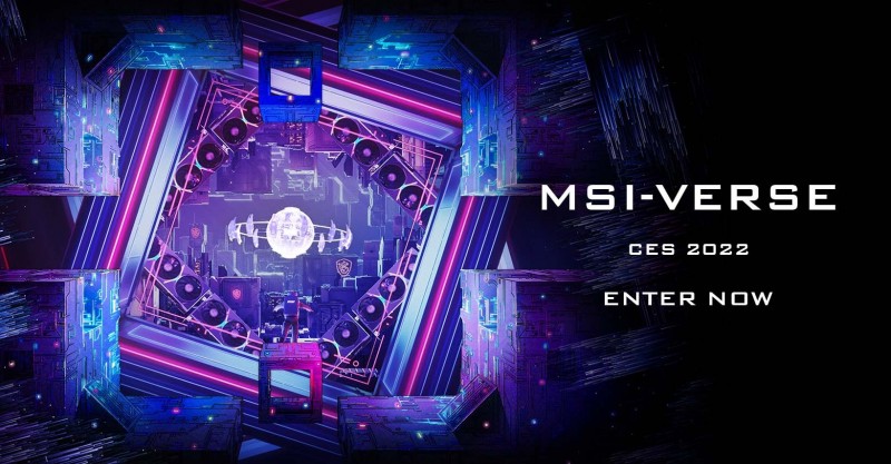 微星「MSI-VERSE」虛擬展間今天登場。(微星提供)