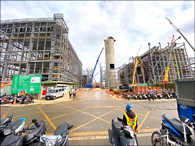 大潭電廠擴建工程。(資料照)