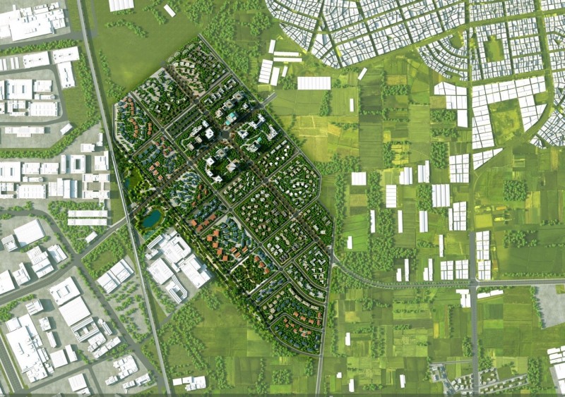台南南科特定區F、G區開發示意圖。（南市地政局提供）