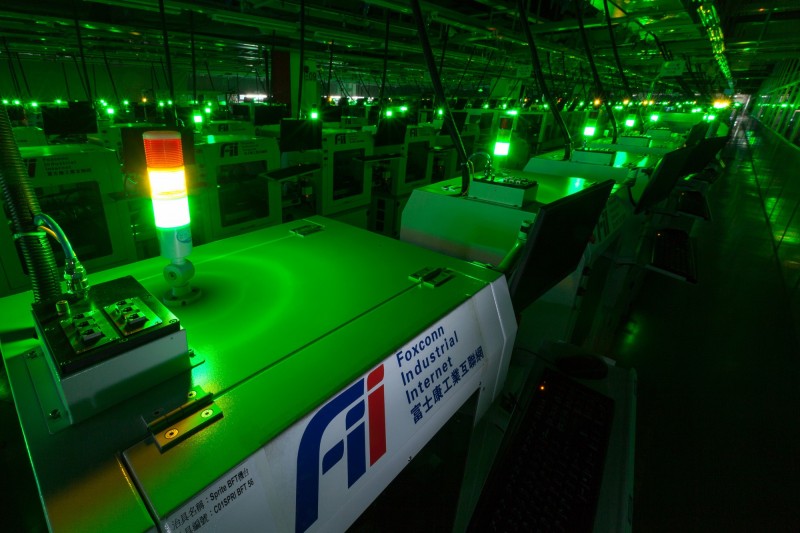 工業富聯燈塔工廠在疫情期間發揮戰力。（FII提供）