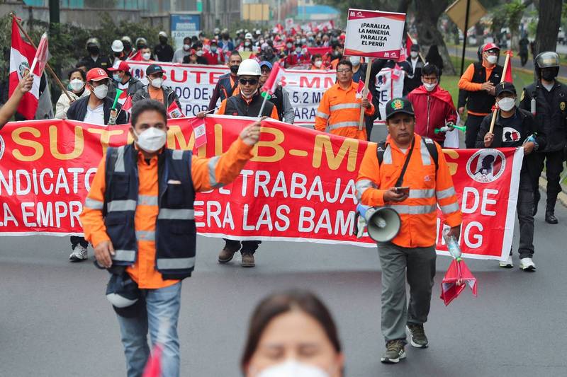 受礦山抗議活動影響 祕魯央行下調經濟成長預測