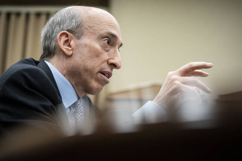 美國證券交易委員會(SEC)主席詹斯勒(Gary Gensler)。(彭博)