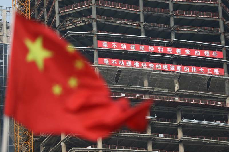 法國巴黎銀行分析,中國要達到今年3月設定的全年GDP成長率5.5%的目標,是愈來愈遙不可及。 (示意圖,歐新社)