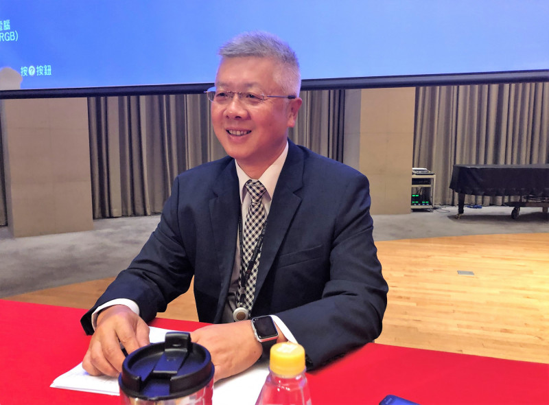 針對鉅額交易彰銀股票,而取得190億元的現金,台新金回應,若人壽有資金缺口,將優先補足。圖為台新金總經理林維俊。(記者王孟倫攝)