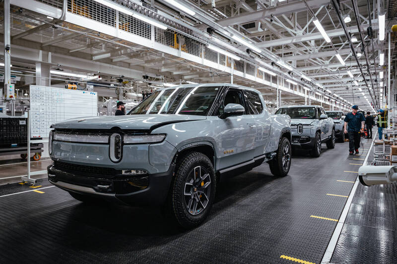 電動汽車新創公司「Rivian 」。（示意圖，彭博社）