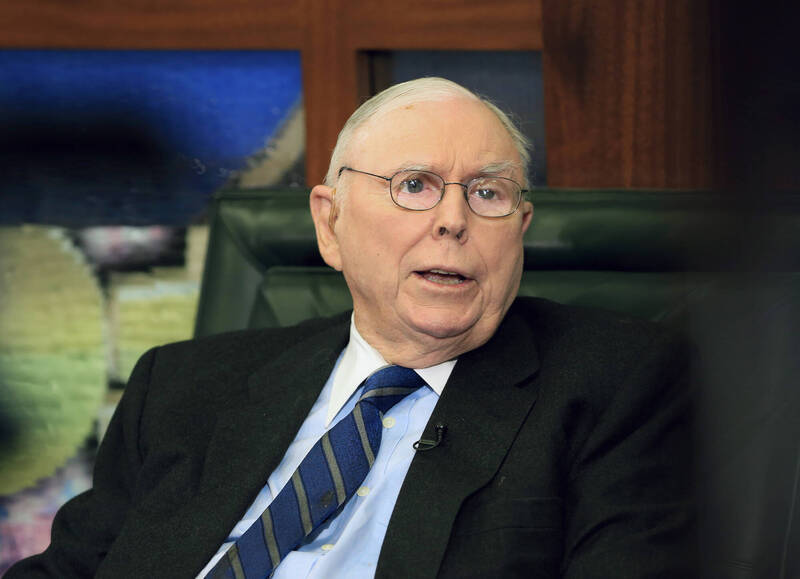 股神戰友、波克夏(Berkshire Hathaway)副董事長孟格(Charlie Munger)。(美聯社)