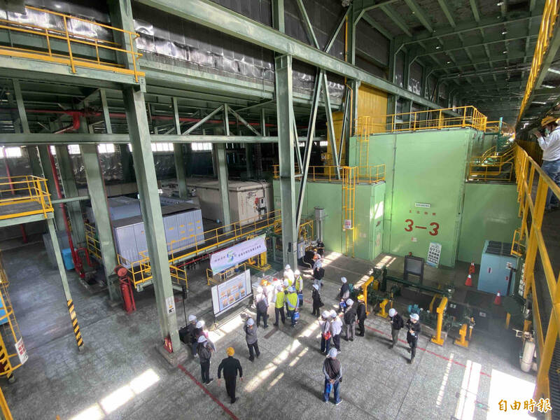 台電興達混氫5%渦輪機組預定地。（記者黃旭磊攝）