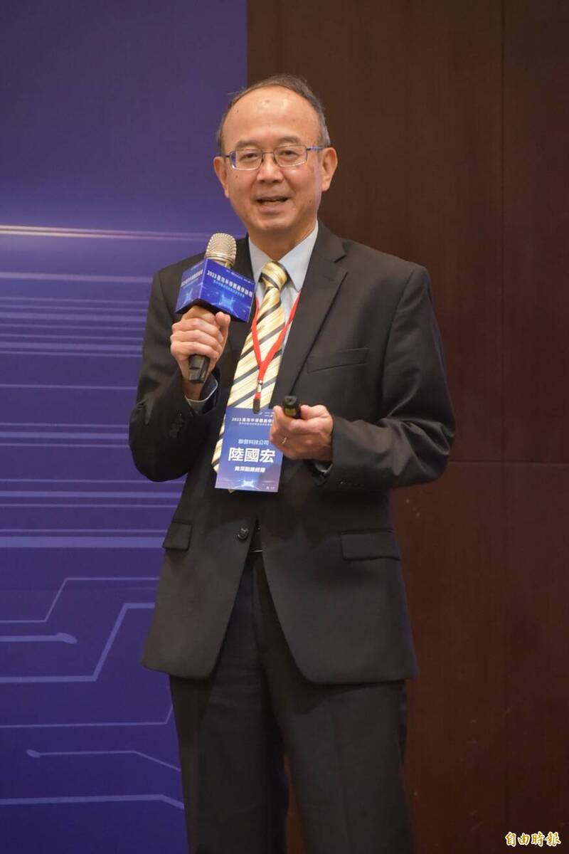 聯發科技資深副總經歷陸國宏。（記者吳柏軒攝）