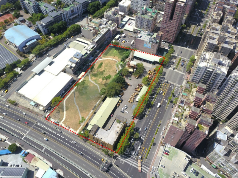 左營機20公辦都更案基地現況圖。（高雄市都發局提供）