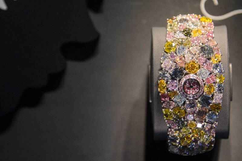 售價逾16億新台幣的鑽錶「幻覺」。（法新社）