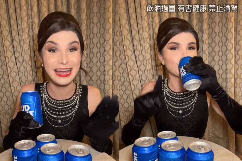 馬爾瓦尼在社群分享百威業配，引發保守派人士反彈。（圖擷取自Dylan Mulvaney IG，本報合成）☆飲酒過量 有害健康 禁止酒駕☆