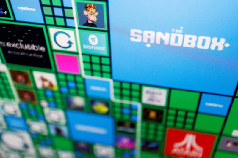 虛擬土地價格在近1年雪崩，Sandbox也難以倖免。（路透）