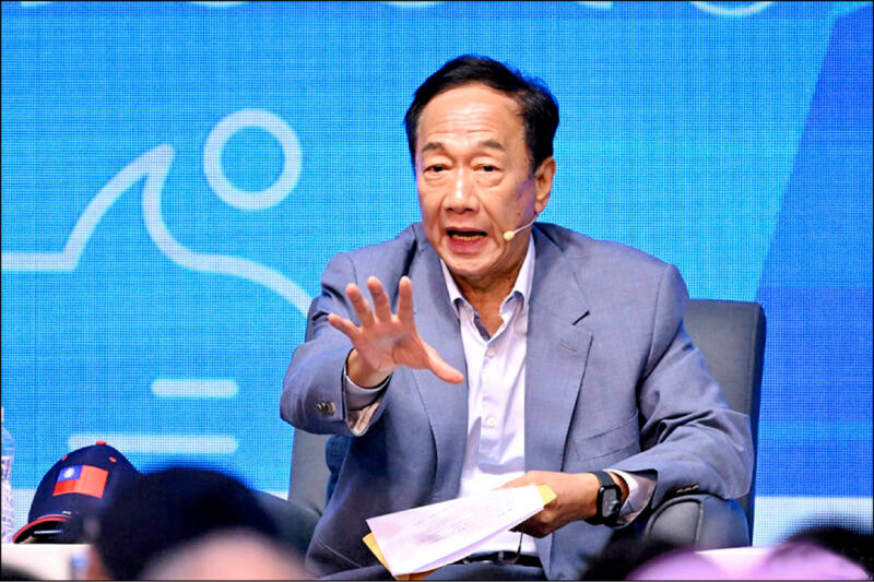鴻海創辦人郭台銘拋出重啟核電,提出核電占比25%。(資料照)