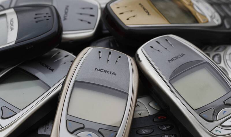 在蘋果與三星智慧型手機問世前，Nokia是最暢銷的手機大廠。（路透）