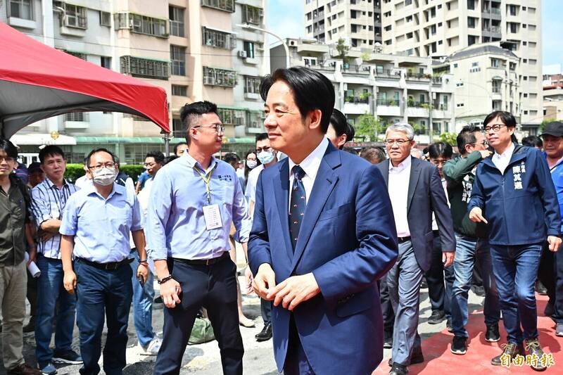 副總統賴清德參加高雄市三民區「本和安居」社宅動土。（記者李惠洲攝）