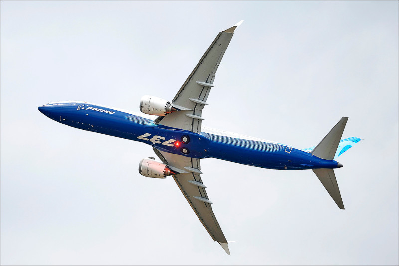 波音預估到2042年全球共有48,575架的波音飛機。圖為波音737。（歐新社）