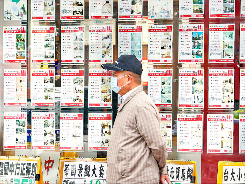 據內政部統計，今年第二季全國新增房貸平均利率2.26％，相較央行升息前2022年第一季利率最低點1.52％，幾近升足3碼。（示意圖，中央社資料照）