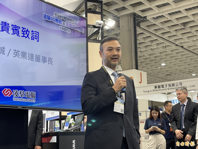 黃仁勳造訪英業達 葉力誠：努力達成訂單目標
