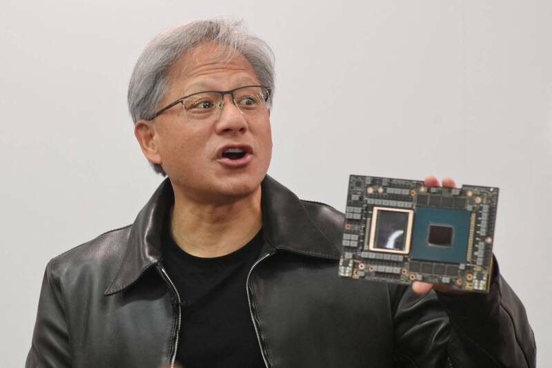 中國AI獨角獸「零一萬物」（01.AI）每次籌資中，高達75%用來採購輝達GPU。（法新社）
