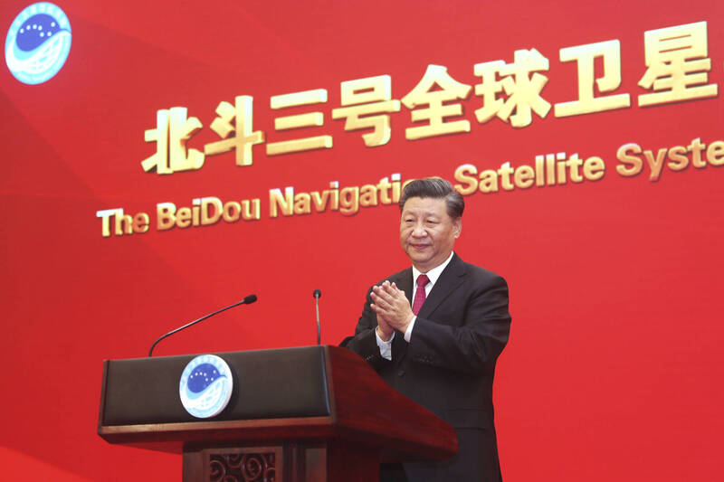 北斗三號在2020年發射，目前北斗衛星導航系統已向全球提供服務。（美聯社）