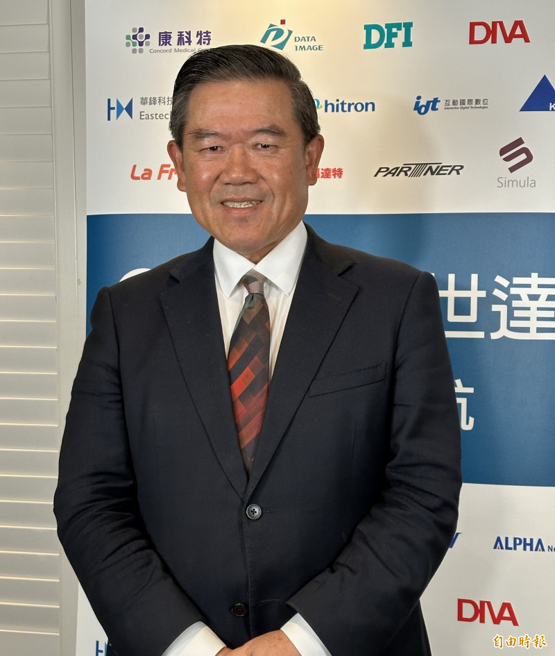 佳世達董事長陳其宏希望帶給員工幸福感。（記者陳梅英攝）