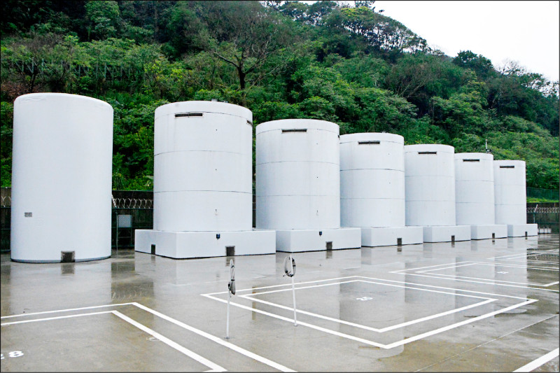 圖為核一廠室外乾式貯存場。（資料照，台電提供）