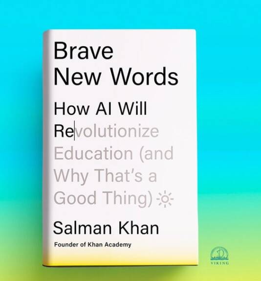 《勇敢的新語彙：人工智慧將如何改變教育》一書的作者是薩爾汗（Sal Khan），他是教育非營利組織可汗學院（Khan Academy） 的創始人兼首席執行長。（取自網路）