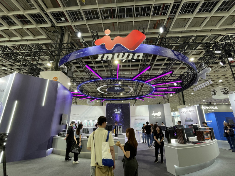 迎廣參加台北國際電腦展（2024 Computex Taipei）。（記者歐宇祥攝）