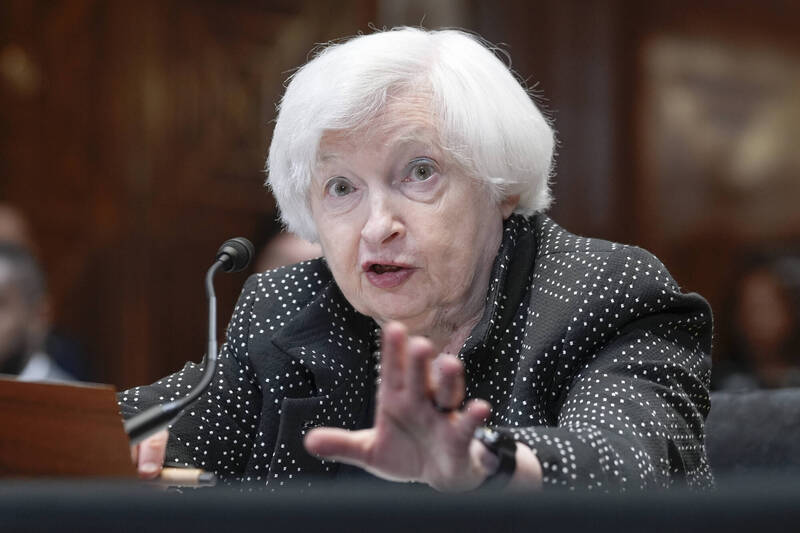 美國財政部長葉倫（Janet Yellen）。（美聯社）