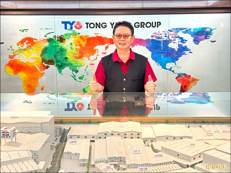 東陽總裁吳永祥表示，今年要積極獵地擴廠，「做大做強」，未來3年成長動能無虞。（記者楊雅民攝）