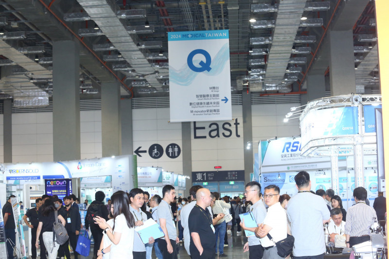台灣國際醫療暨健康照護展總參觀人數超過8千人，較去年成長約10%。（貿協提供）