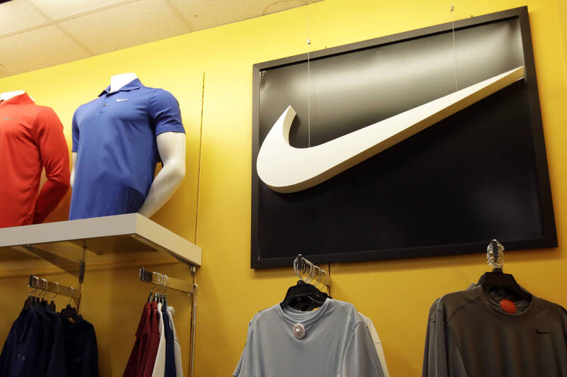 Nike運動生活系列產品銷售下滑，籃球、跑步等運動產品的強勁需求，仍不足以抵銷頹勢。（美聯社資料照）