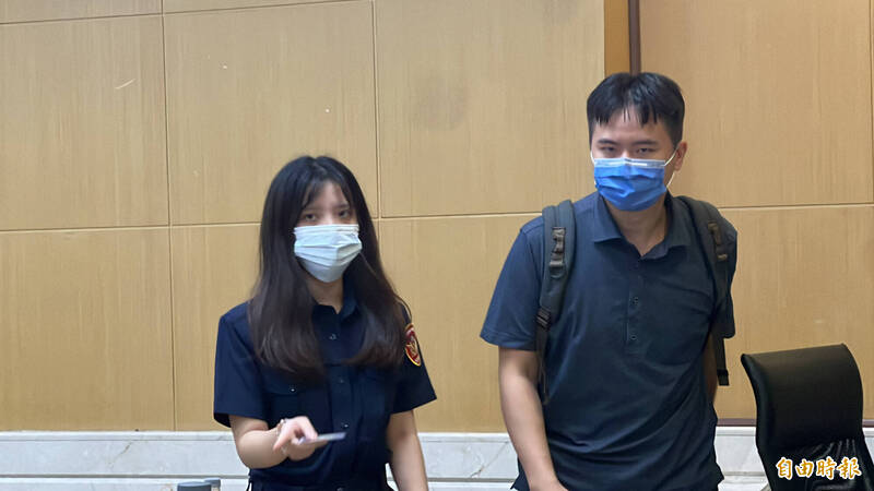 洪水樹兒子洪仲凱。(記者陳彩玲攝)
