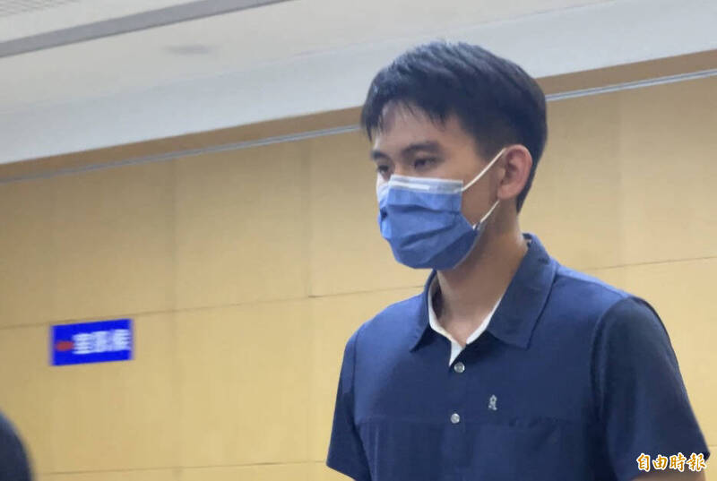 洪水樹兒子洪偉修。(記者陳彩玲攝)