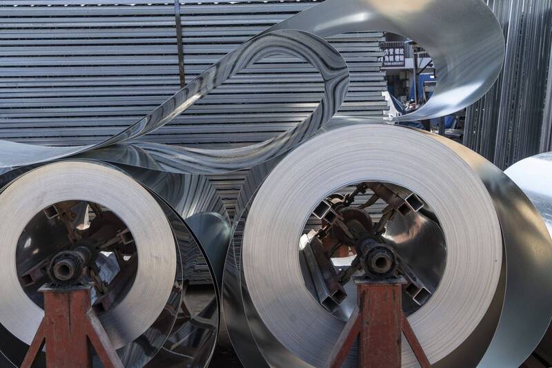 中國鋼鐵業低迷不振,前景看不到改善的跡象。(彭博資料照)