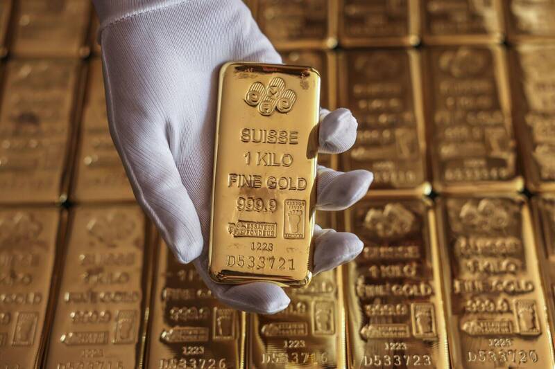 GoldHub截至2024年第2季最新數據，揭開全球擁有最多黃金儲備的30個國家，其中台灣排名第12名。（彭博資料照）