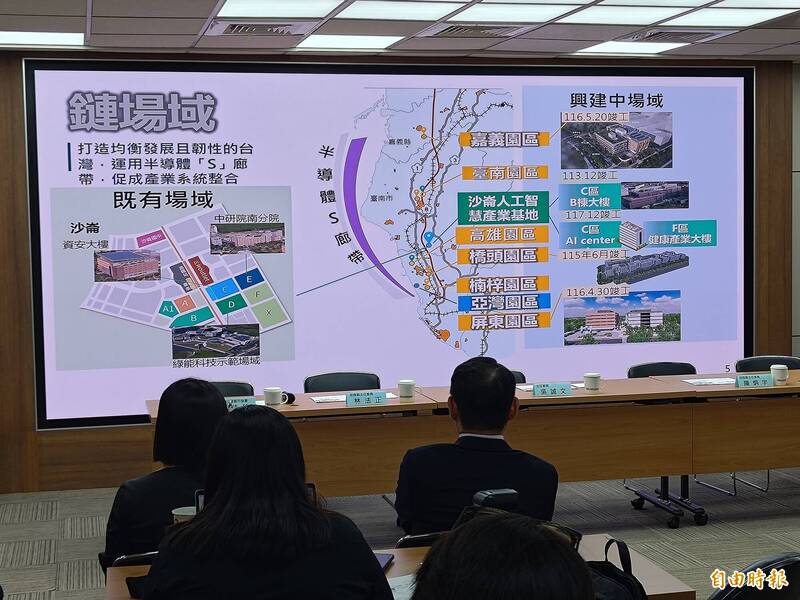 國科會「智慧科技大南方產業生態系推動方案」，5年投入360億元預算，其中將鏈結南部縣市，包含嘉義、台南、高雄、屏東等，要打造南部產業數位轉型升級。（記者吳柏軒攝）